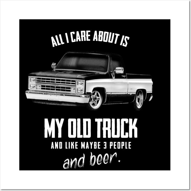 Square Body Chevy Care Wall Art by hardtbonez